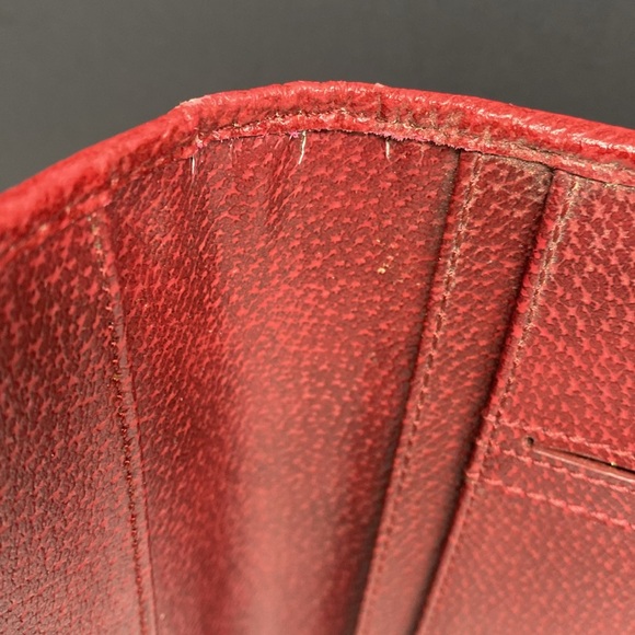 Franklin Covey Red Pebbled Leather Binder Planner - Picture 14 of 17